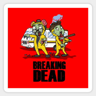 Funny Zombies Cartoon Gift For Zombie Lovers Sticker